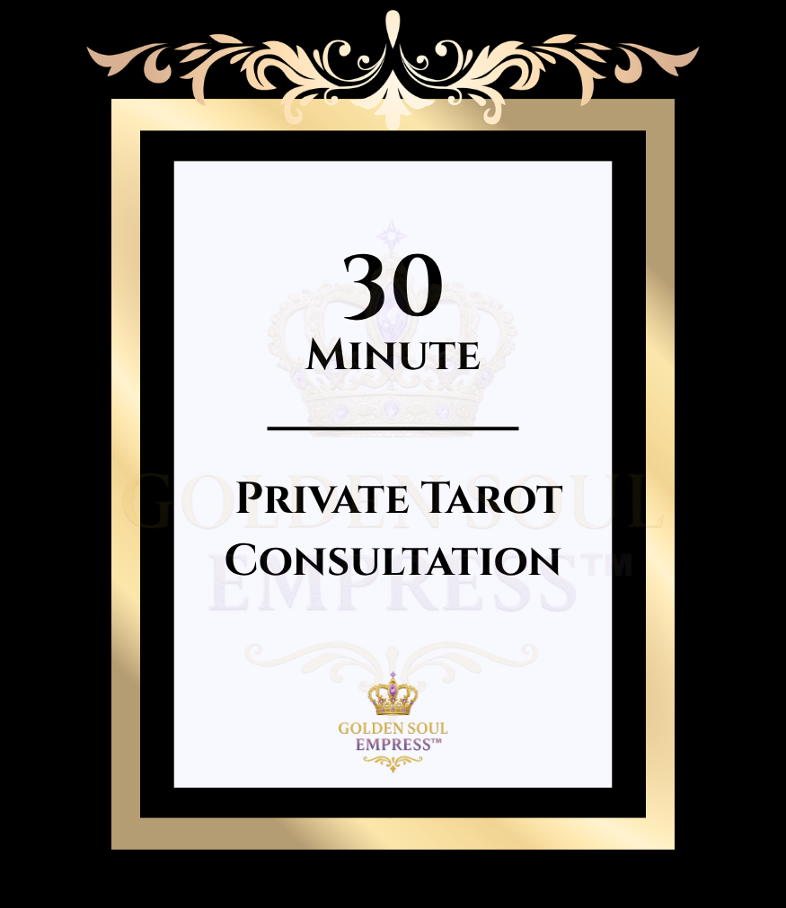 Tarot consultation 30 minutes offering insight into your situation with greater depth