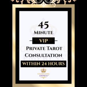 VIP tarot consultation in depth reading patterns insight · Golden Soul Empress™