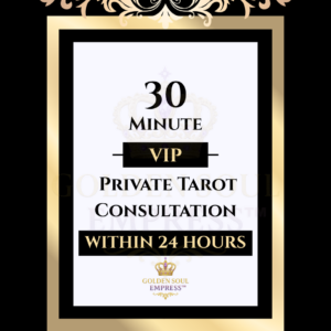 VIP tarot consultation deeper insight clarity direction · Golden Soul Empress™