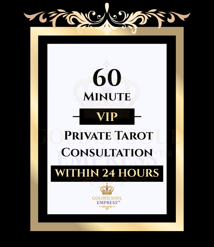 VIP tarot consultation full clarity detailed insight · Golden Soul Empress™